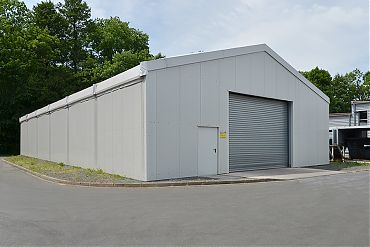 Lagerhalle 12,50 × 30 m | Lager für Hydrauliktechnik