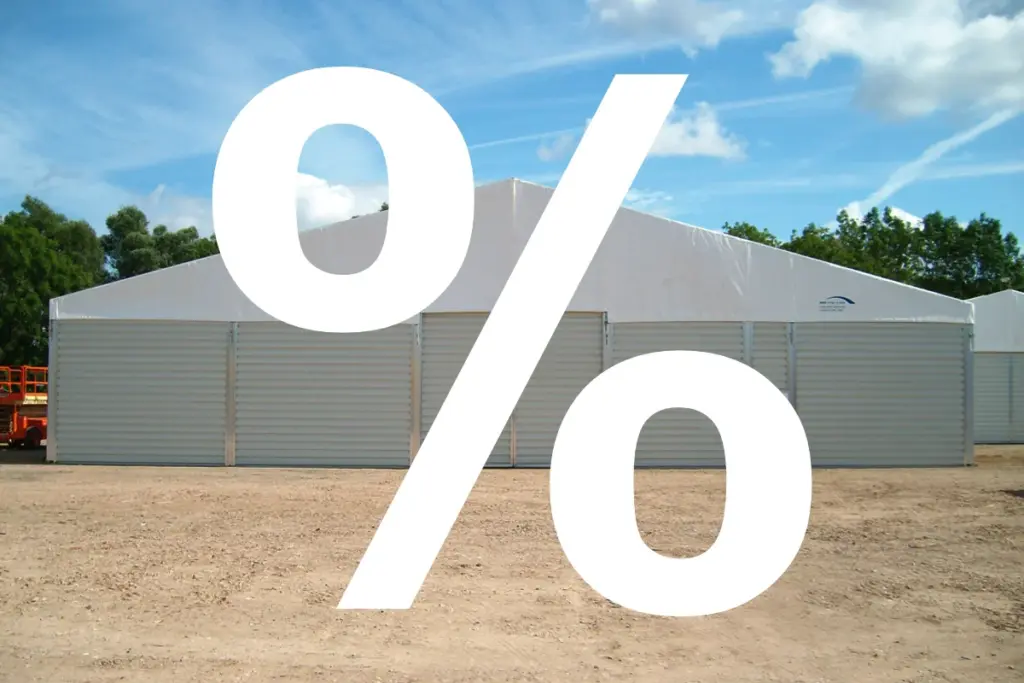 Gebrauchte Halle mit Sonderrabatt